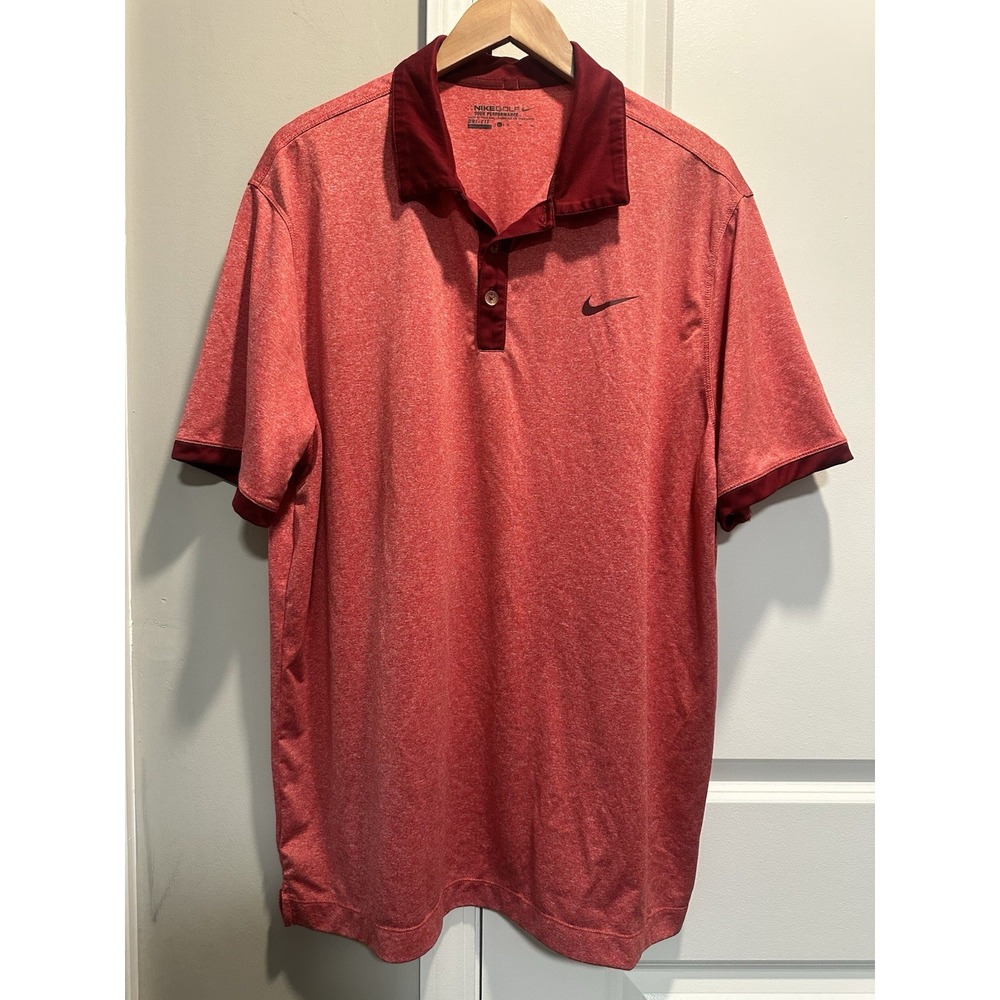 Nike Golf Tour Performance Dri‎ Fit Polo Red XL